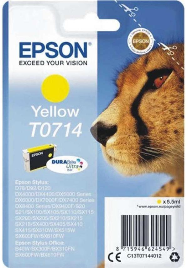 EPSON T0714 SARI KARTUŞ DX4000 - Image 1