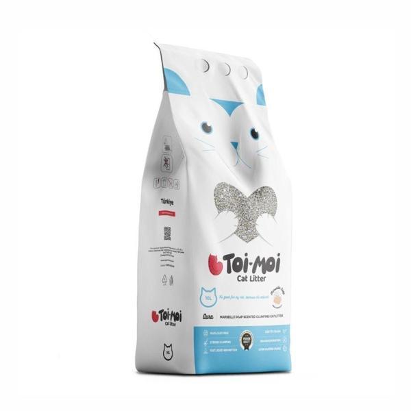 Toi Moi Marsilya Sabunlu İnce Taneli Topaklanan Bentonit Kedi Kumu 10 kg - Image 1