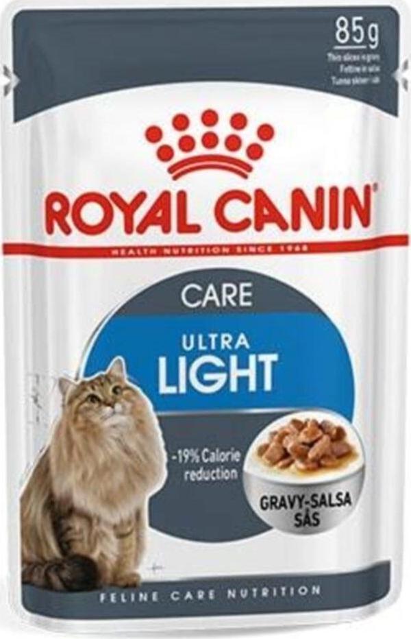 Royal Canin Ultra Light Gravy Kedi Konservesi 85Grx12 Adet - Image 1