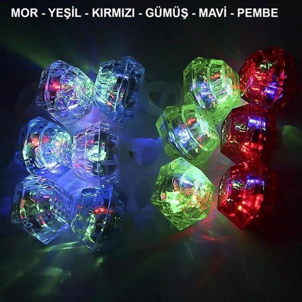 BFS   Kristal LED Parti Yüzük Seti (6&#39;lı) - Image 1