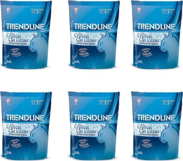 Trendline Tozsuz Silika Kedi Kumu 3.6 Lt X6 Adet - Image 1