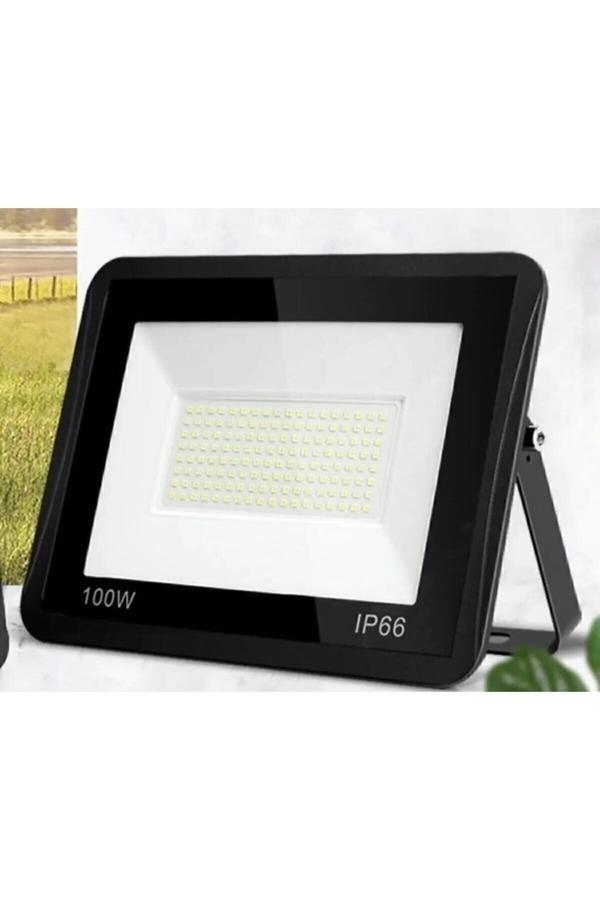 Auto Parts Siyah Slim Kasa Beyaz Led Işıklı Projektör -100 W - Image 1