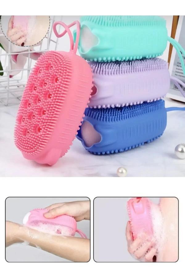 Beauty The World Duş Jeli Hazneli Slikon Lifli Kese - Image 1