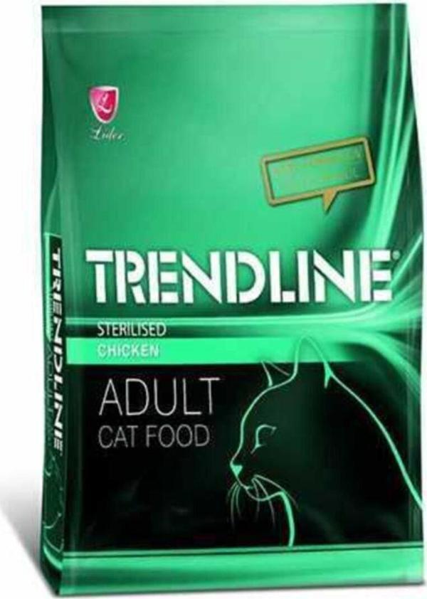 Trendline Kısırlaştırılmış Tavuklu Kedi Maması 1 Kg - Image 1