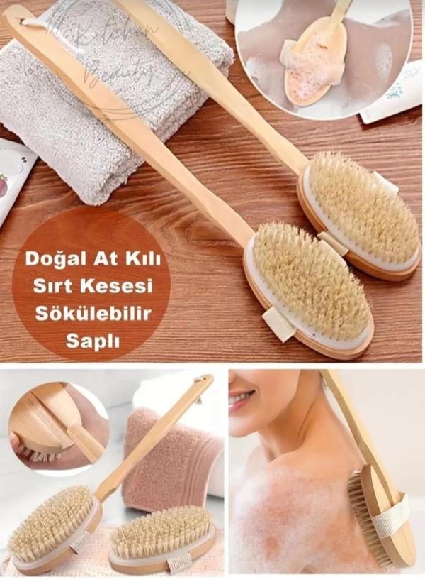 Doğal AtKılı Orjinal Sırt Ve Vücut,Selülit Fırça - Image 1