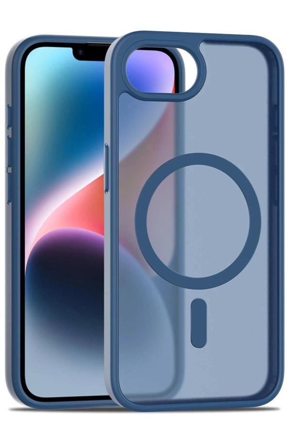 iPhone 16E Jota Magsafe Kapak - Lacivert-(5796) - Image 1