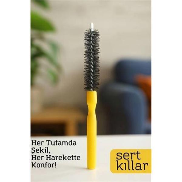 HSNET Yuvarlak Saç Şekillendirme Fırçası – 22 cm x 2.8 cm | 2.5 mm Derinlik | Hacim ve Kontrol İçin - Image 1