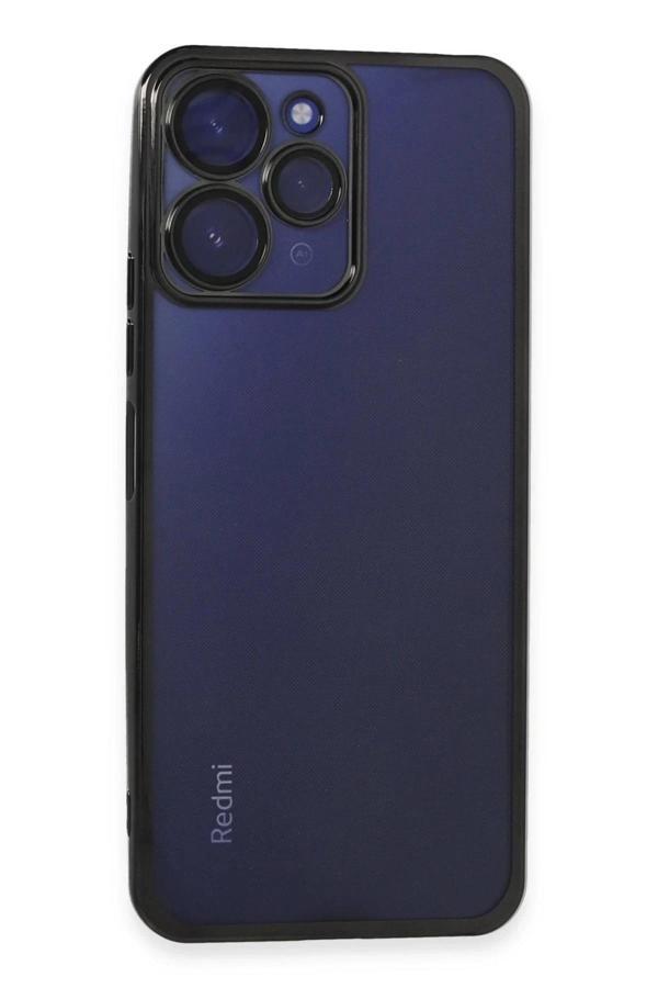 Xiaomi Redmi 12 Kılıf Lensli Silikon - Siyah-(5796) - Image 1