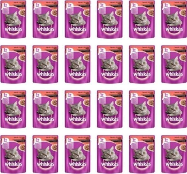 Whiskas Sığır Etli Poşet Yaş Mama 24 X 85 G - Image 1