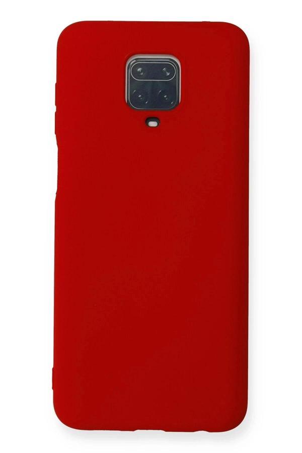 Xiaomi Redmi Note 9 Pro Kılıf Nano içi Kadife Silikon - Kırmızı-(5796) - Image 1