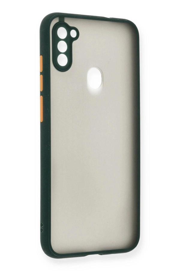 Samsung Galaxy A11 Kılıf Montreal Silikon Kapak - Yeşil-(5796) - Image 1