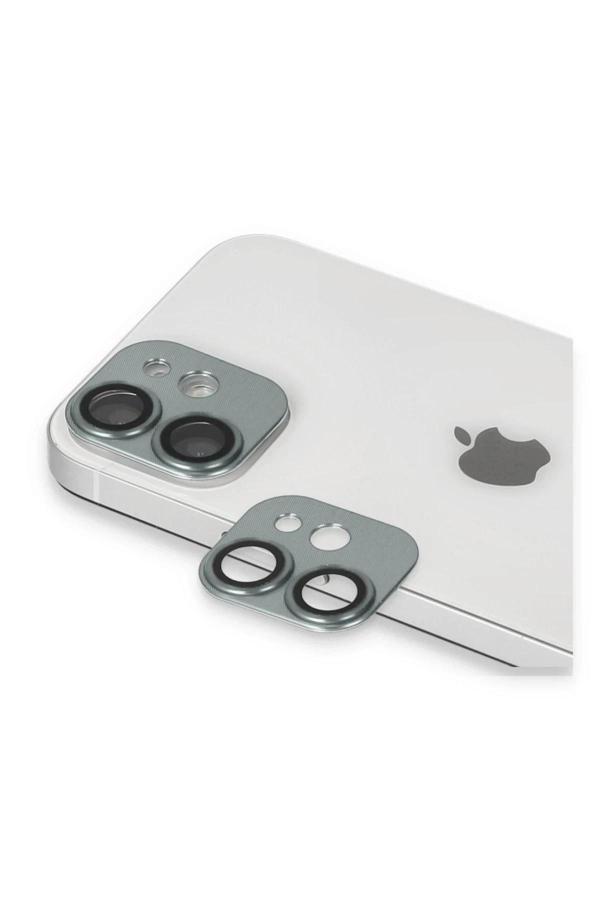 iPhone 11 Pers Alüminyum Kamera Lens - Yeşil-(5796) - Image 1