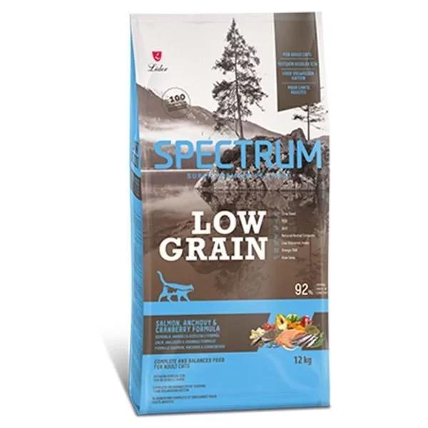 Spectrum Low Grain Somonlu Hamsili ve Kızılcıklı Düşük Tahıllı Yetişkin Kedi Maması 12 Kg - Image 1