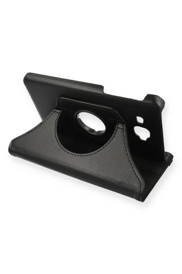 Samsung Galaxy T280 Tab A 7 Kılıf 360 Tablet Deri Kılıf - Siyah-(5796) - Image 1