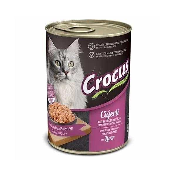 Crocus Ciğerli Yetişkin Kedi Yaş Maması 400 Gr - Image 1