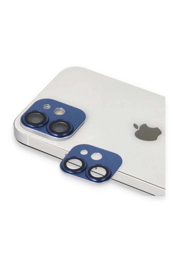 iPhone 11 Pers Alüminyum Kamera Lens - Lacivert-(5796) - Image 1