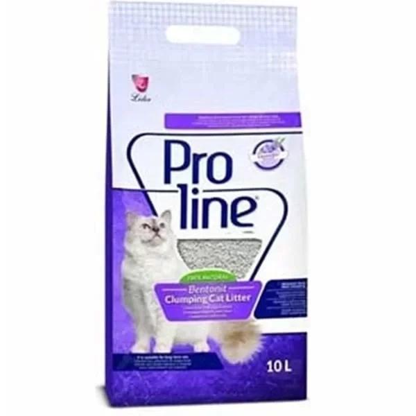 Proline Lavanta Kokulu Topaklanan Bentonit Kedi Kumu 10 Lt - Image 1