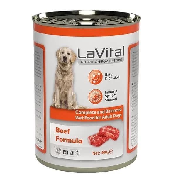 Lavital Adult Biftekli Bağışıklık Sistemi Destekleyici Yetişkin Köpek Konservesi 400 Gr - Image 1