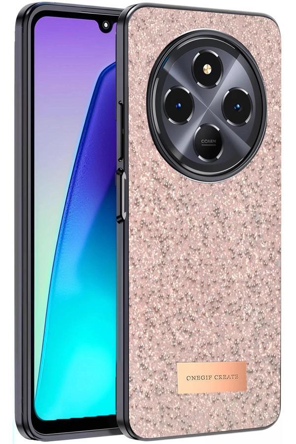 Xiaomi Redmi 14C Bright Simli Kapak - Pembe-(5796) - Image 1