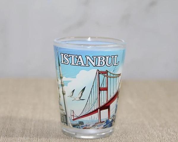 İstanbul Temalı Cam Shot Bardak Alk4357 - Image 1
