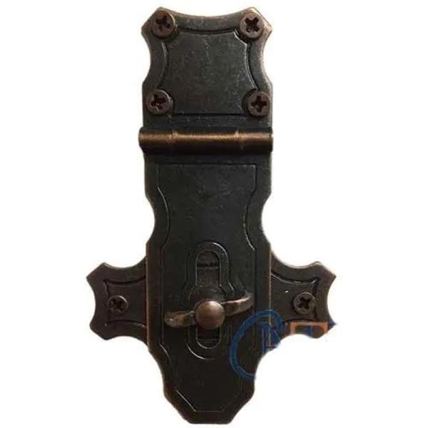 Dekoratif Anahtarlı Sandık Askısı - 40x65mm, Oksit, 100 Adet - Image 1