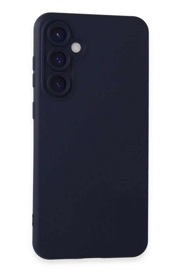 Samsung Galaxy S23 FE Kılıf Nano içi Kadife Silikon - Lacivert-(5796) - Image 1