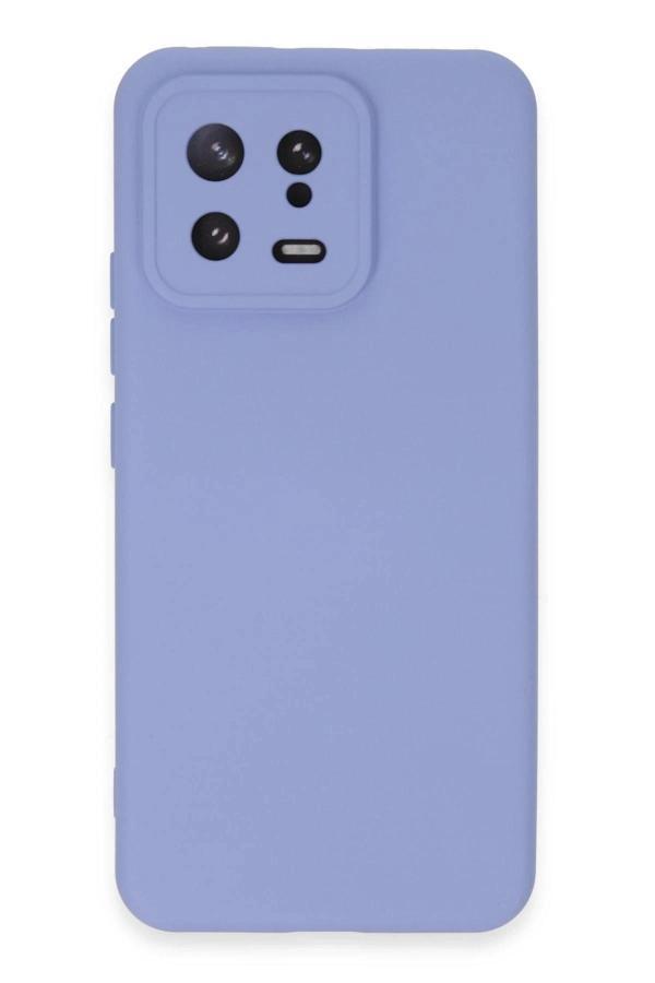 Xiaomi Mi 13 Kılıf Nano içi Kadife Silikon - Lila-(5796) - Image 1