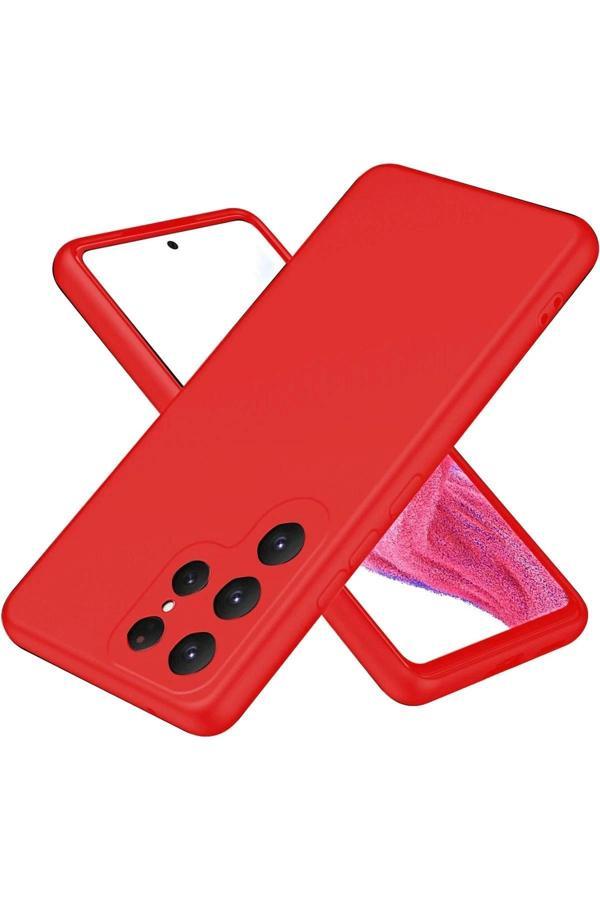 Samsung Galaxy S25 Ultra Kılıf First Silikon - Kırmızı-(5796) - Image 1