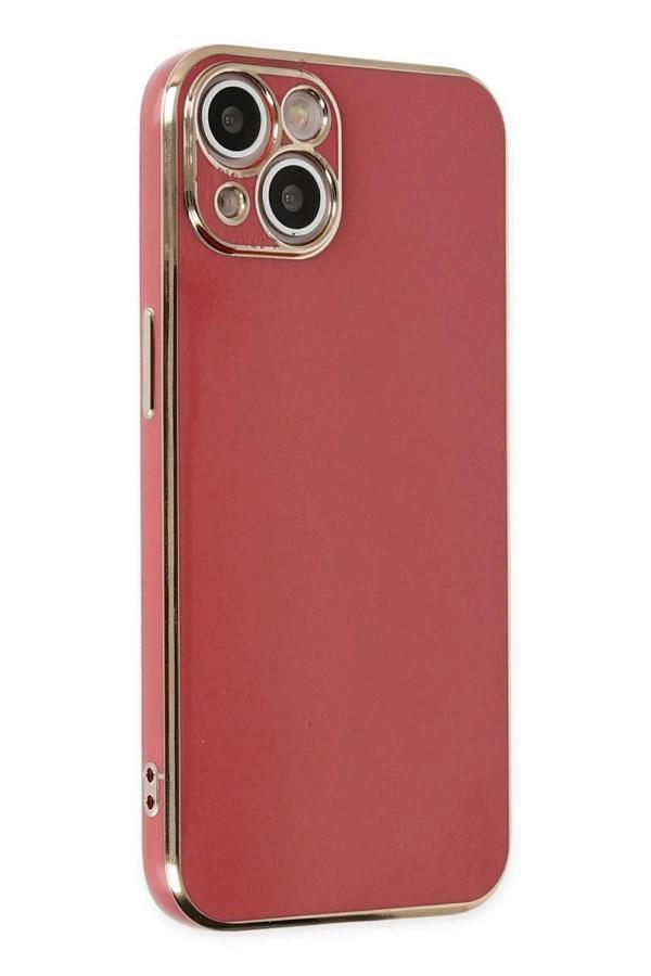 iPhone 14 Plus Kılıf Volet Silikon - Kırmızı-(5796) - Image 1