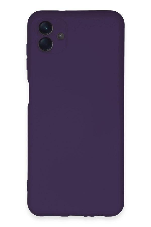 Samsung Galaxy A04E Kılıf Nano içi Kadife Silikon - Mor-(5796) - Image 1