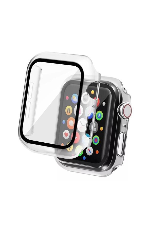 Apple Watch 42mm Camlı Kasa Ekran Koruyucu - Şeffaf-(5796) - Image 1
