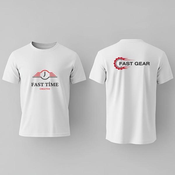 Kurumsal Logolu Ön ve Arka Baskılı Tişört – Firma Tanıtımına Özel Promosyon Ürünü - Image 1