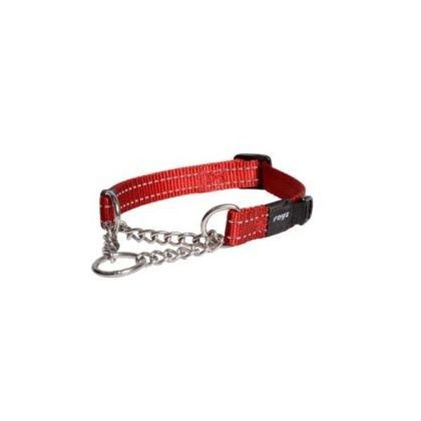 Rogz Utility Control Chain Halsband M Rood Boyun Tasması - Image 1