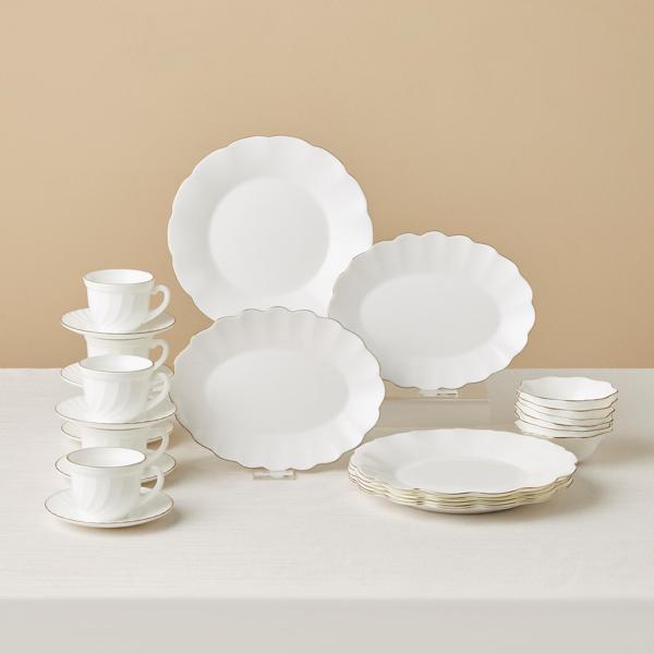 Karaca Florina Gold Opal Cam 26 Parça 6 Kişilik Kahvaltı Takımı - Image 1