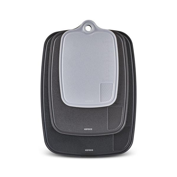 Karaca Triocut 3'lü Ölçülü Kesme Tahtası Gri - Image 1