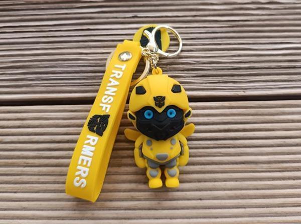 Anahtarlık Transformers Silikon Anahtarlık Çanta Süsü Karakter Figür Oyuncak  - Image 1