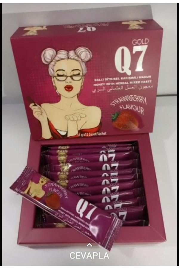 Q7 Bitkisel Karışımlı Gold Çilekli 12 Stick - Image 1