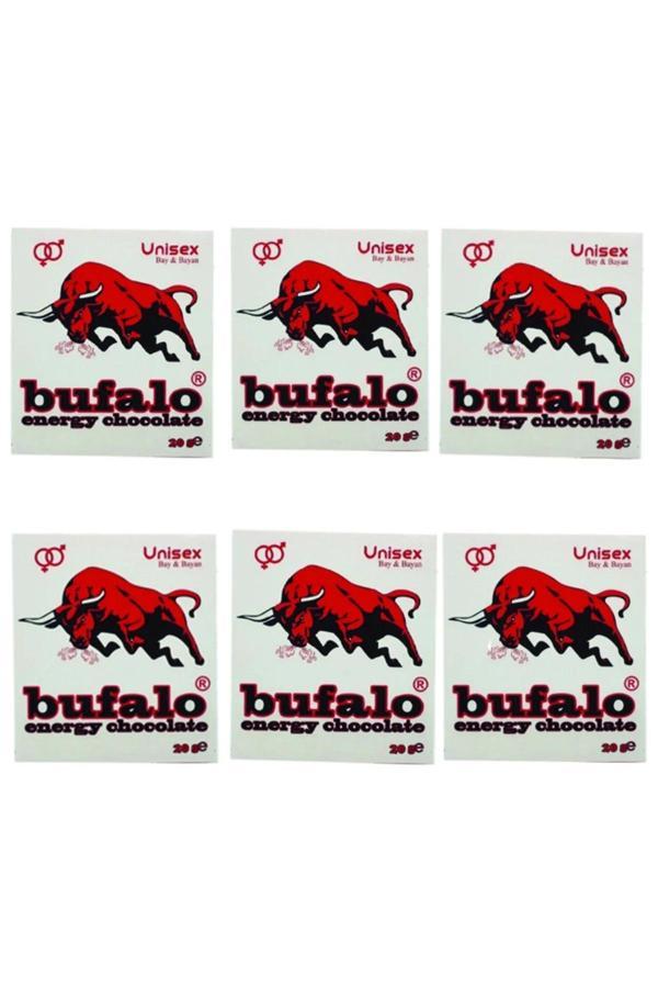 Bufalo Bitkisel Karışımlı Enerji Çikolata (Ginsengli Unisex) 20 Gr. X 6 Adet - Image 1