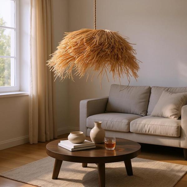 Rafya Puff Avize - Image 1