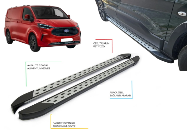 FORD TRANSİT *UZUN ŞASE* NOKTALI YAN BASAMAK 2021 2022 2023 2024 2025 2026 - Image 1