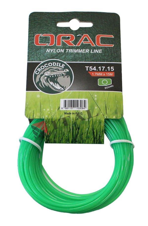 Orac Tırpan Misinası Crocodile 1.7mm 15 Mt Yuvarlak Yeşil - Image 1