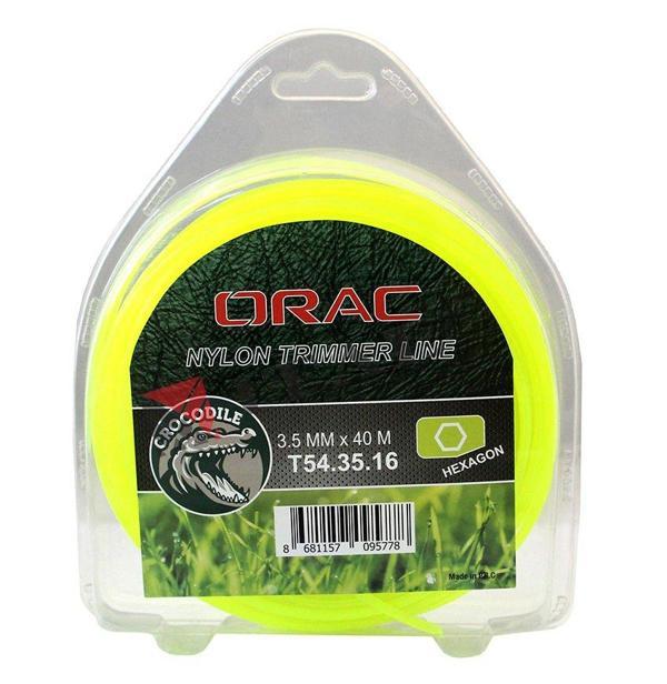 Orac Tırpan Misinası Crocodile 3.5mm 40 Mt Altı Köşe Yeşil - Image 1