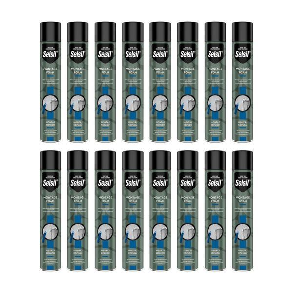 Selsil Poliüretan Montaj Köpüğü 600 gr. - 16'lı Paket - Image 1