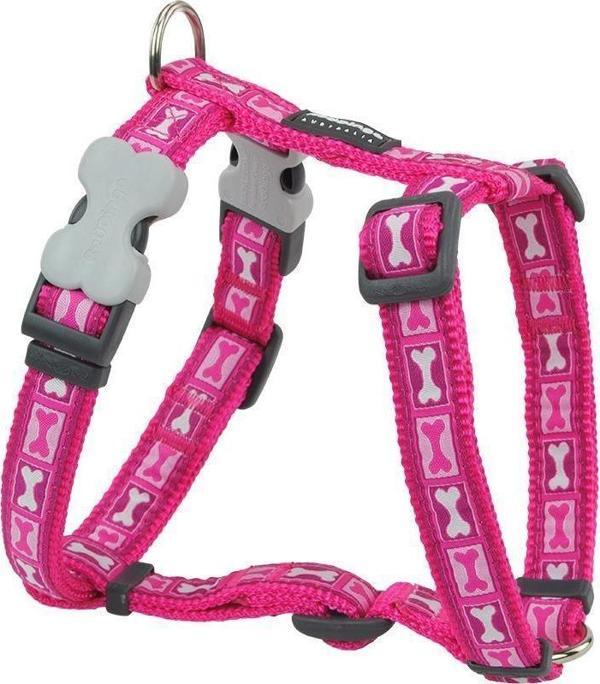 Reddingo Bone Yard Desenli Pembe Göğüs Tasması L /25mm - Image 1
