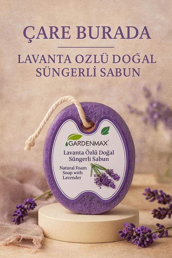 Gardenmax - Lavanta Özlü Doğal Süngerli Sabun - Image 1
