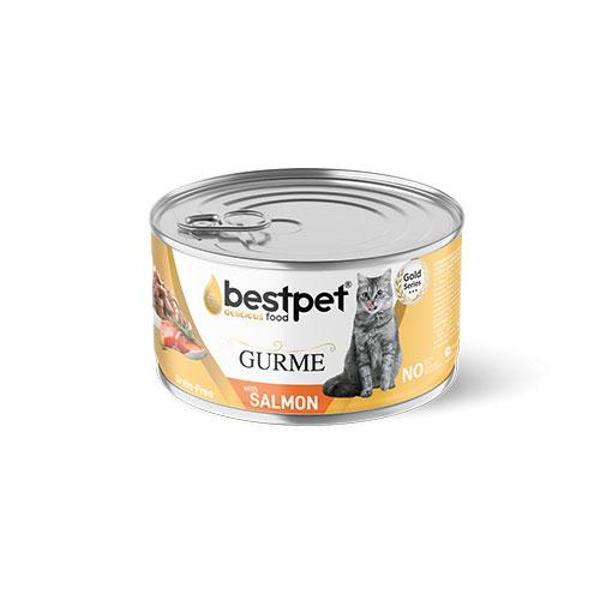 BestPet Gurme Jelly Somonlu Tahılsız Yetişkin Kedi Konservesi 85 Gr - Image 1