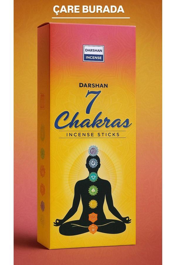 Darshan Incense - 7 Çakra 20'li Çubuk Tütsü - Image 1