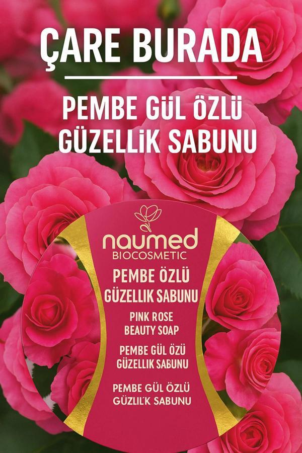Naumed Biocosmetic - Pembe Gül Özlü Güzellik Sabunu - Image 1