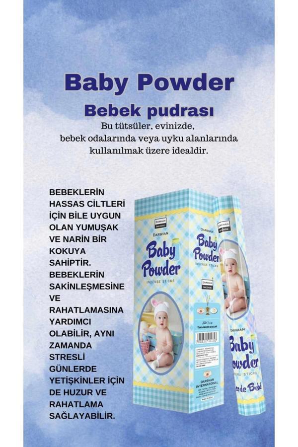 Baby Powder Bebek Pudrası Tütsü 20 çubuk - Image 1