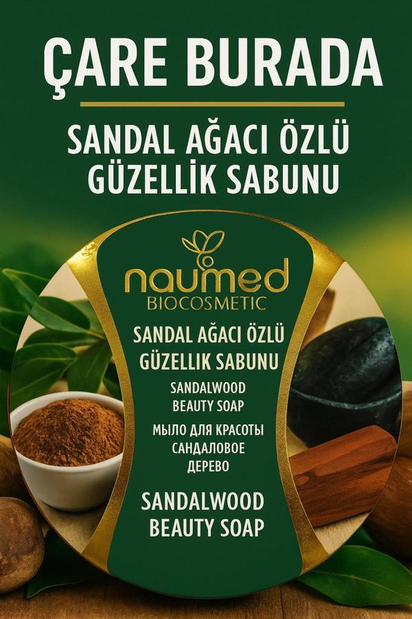Naumed Biocosmetic - Sandal Ağacı Özlü Güzellik Sabunu - Image 1